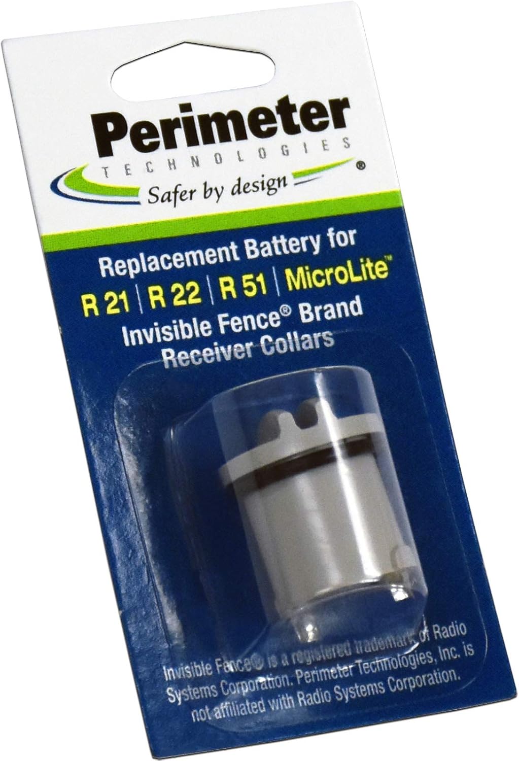 Perimeter Technologies Invisible Fence – Batería compatible con collar de perro R21, R22, R51 y Microlite