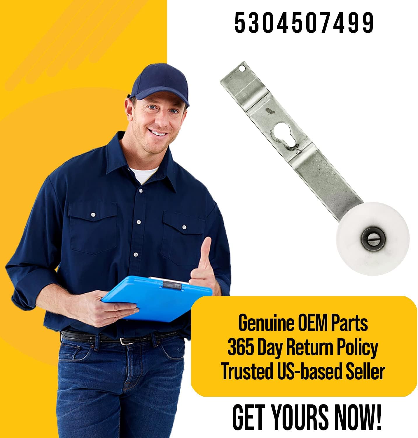 Conjunto de brazo loco 5304507499 actualizado  Piezas de secadora Frigidaire Electrolux Kenmore compatibles  Sustituye a AP6041641 4456548