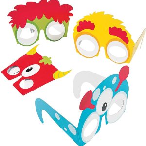 Fun Express – Gafas de papel Monster Party para cumpleaños – Accesorios de ropa – Gafas – Gafas novedosas – Cumpleaños – 12 piezas Fun Express – Gafas de papel Monster Party para cumpleaños – Accesorios de ropa – Gafas – Gafas novedosas – Cumpleaños – 12 piezas