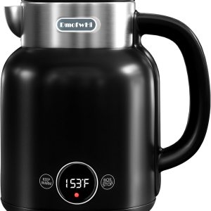 DmofwHi Hervidor eléctrico de 5 presets con control de temperatura con pantalla LED, hervidor de agua caliente eléctrico de acero inoxidable 304, DmofwHi Hervidor eléctrico de 5 presets con control de temperatura con pantalla LED, hervidor de agua caliente eléctrico de acero inoxidable 304,