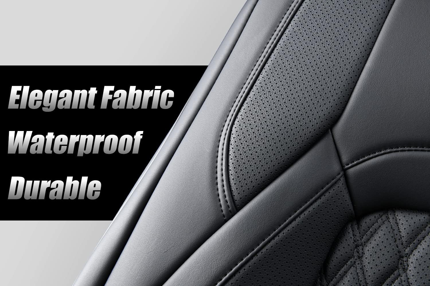 Fundas de asiento delantero F150, 2 unidades, de piel sintética, impermeables, para asientos de automóvil, accesorios para Ford, interior de camión