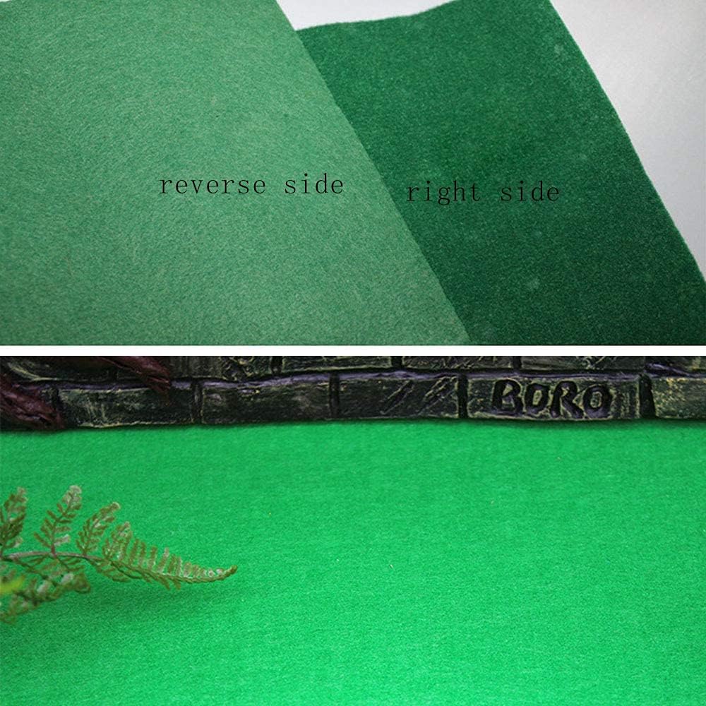 2 alfombras de reptil de 23.6 x 15.7 pulgadas, terrario, revestimiento de sustrato para lagartos, tortugas, serpientes, dragón barbudo, suministros