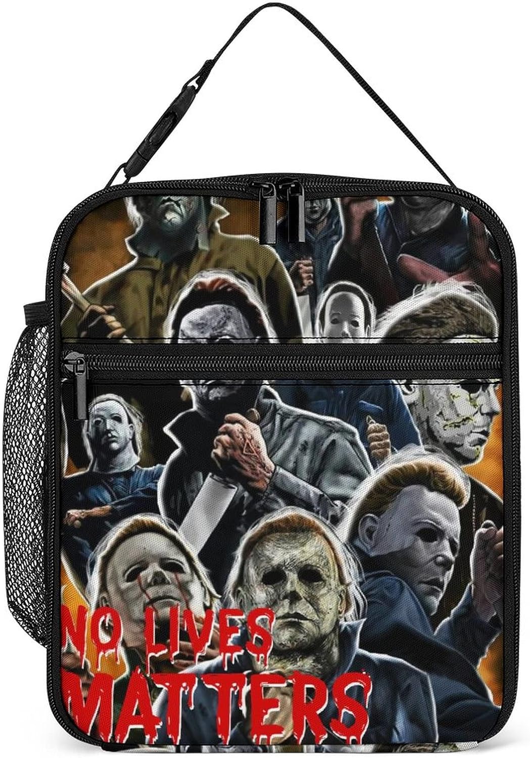Bolsas térmicas ligeras a prueba de fugas Michael Halloween Myers bolsa de almuerzo gourmet bolsa de refrigerios para la familia loncheras