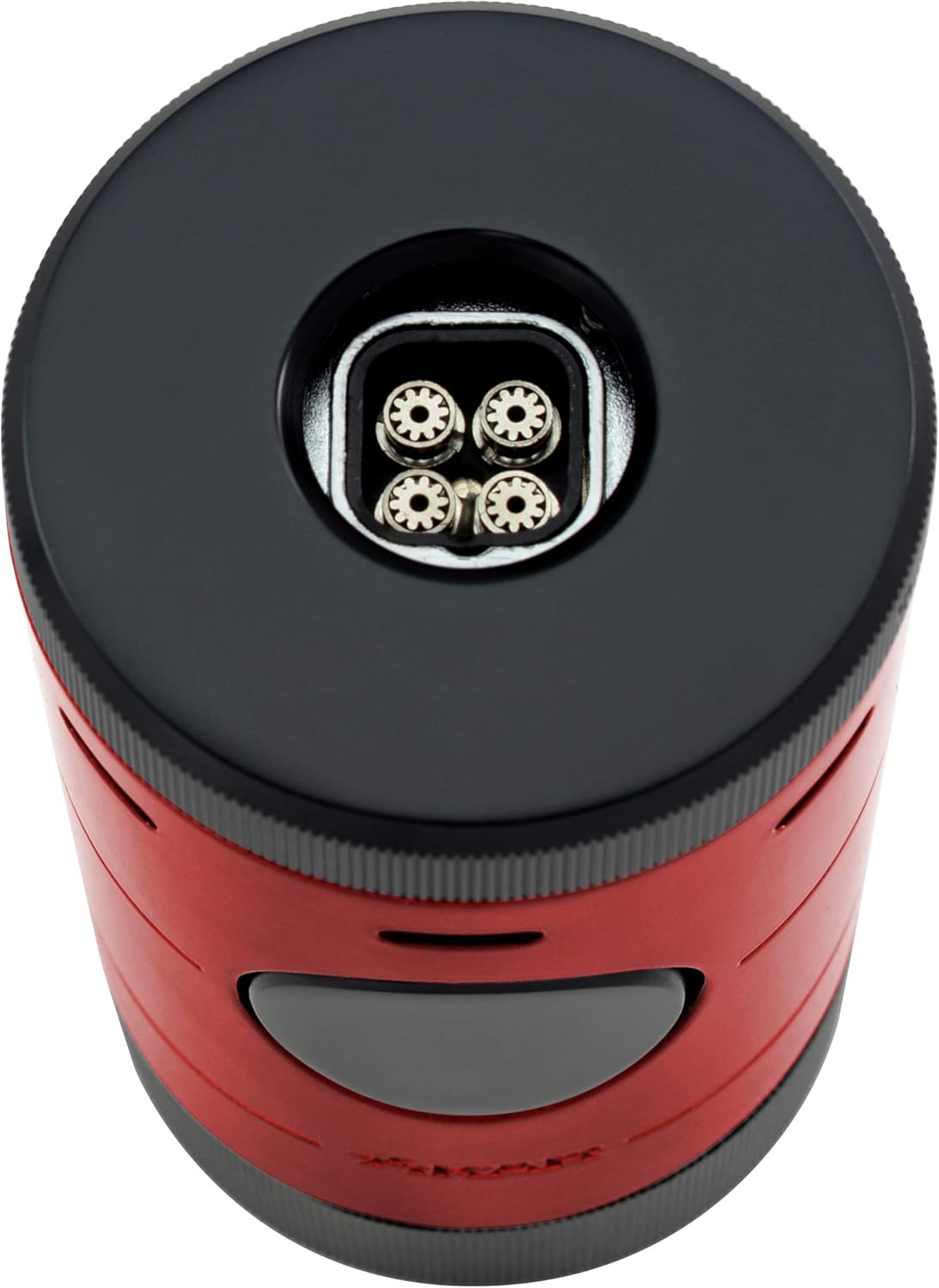 XiKAR Volta Quad Flame – Encendedor de puros de mesa en una atractiva caja de regalo (rojo)