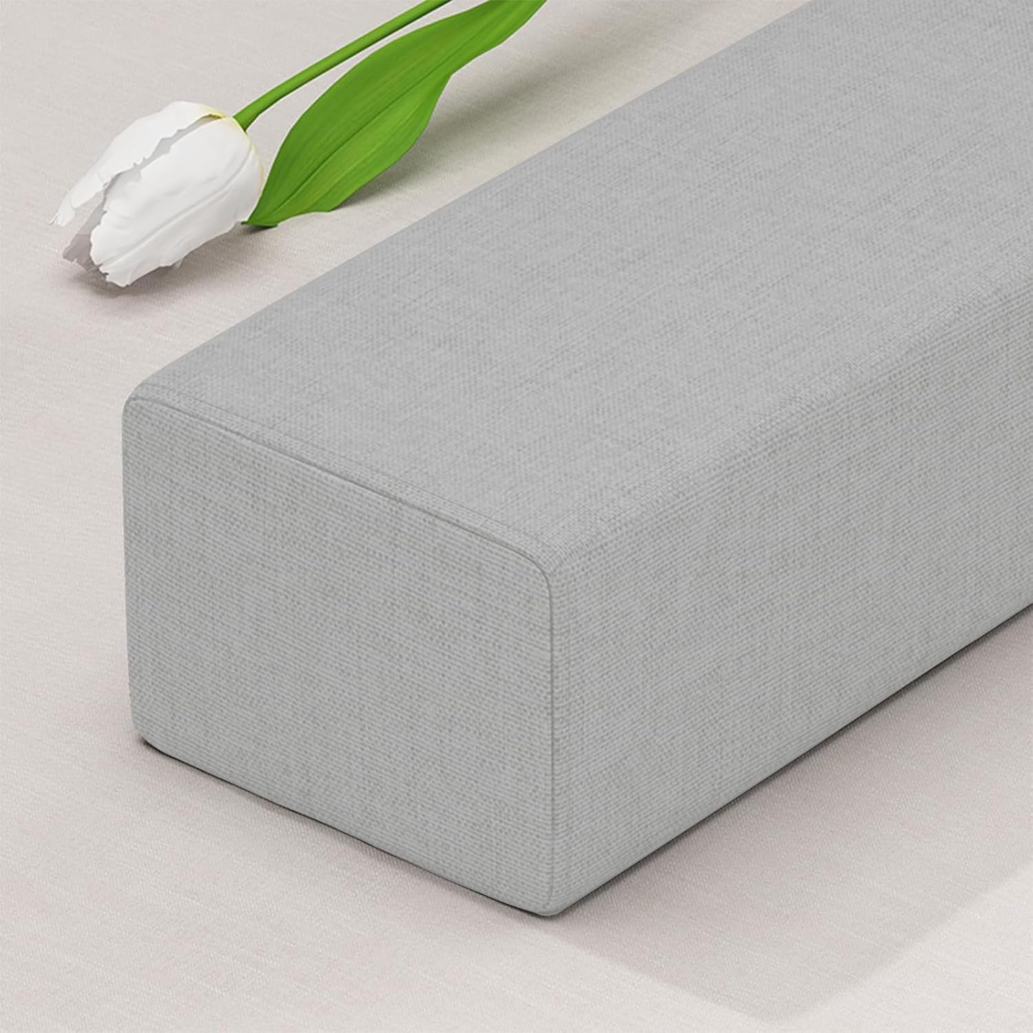 Relleno de espacio para cama de 39 x 2 x 6 pulgadas, relleno extensor de colchón para espacio de cabecero, cojín de cabecero de grietas para espacio