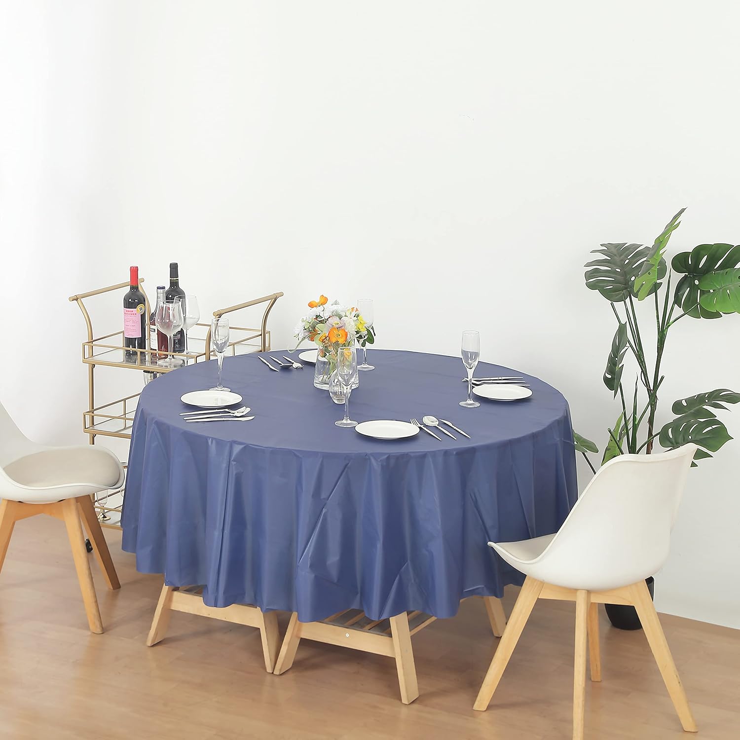 Evershine – Mantel de plástico resistente (reutilizable, 12 unidades)