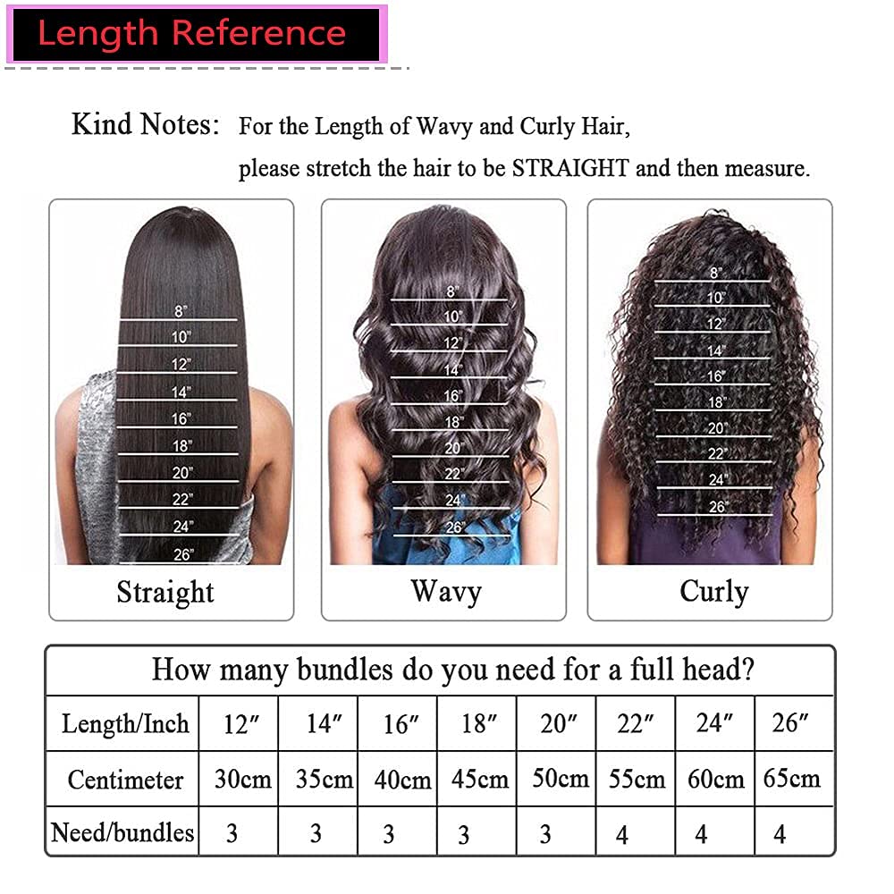 Tinall Manojos de cabello humano ondulado 12A brasileño para mujer negra, 1 manojos de cabello humano de 24 pulgadas, 100% cabello humano virgen sin