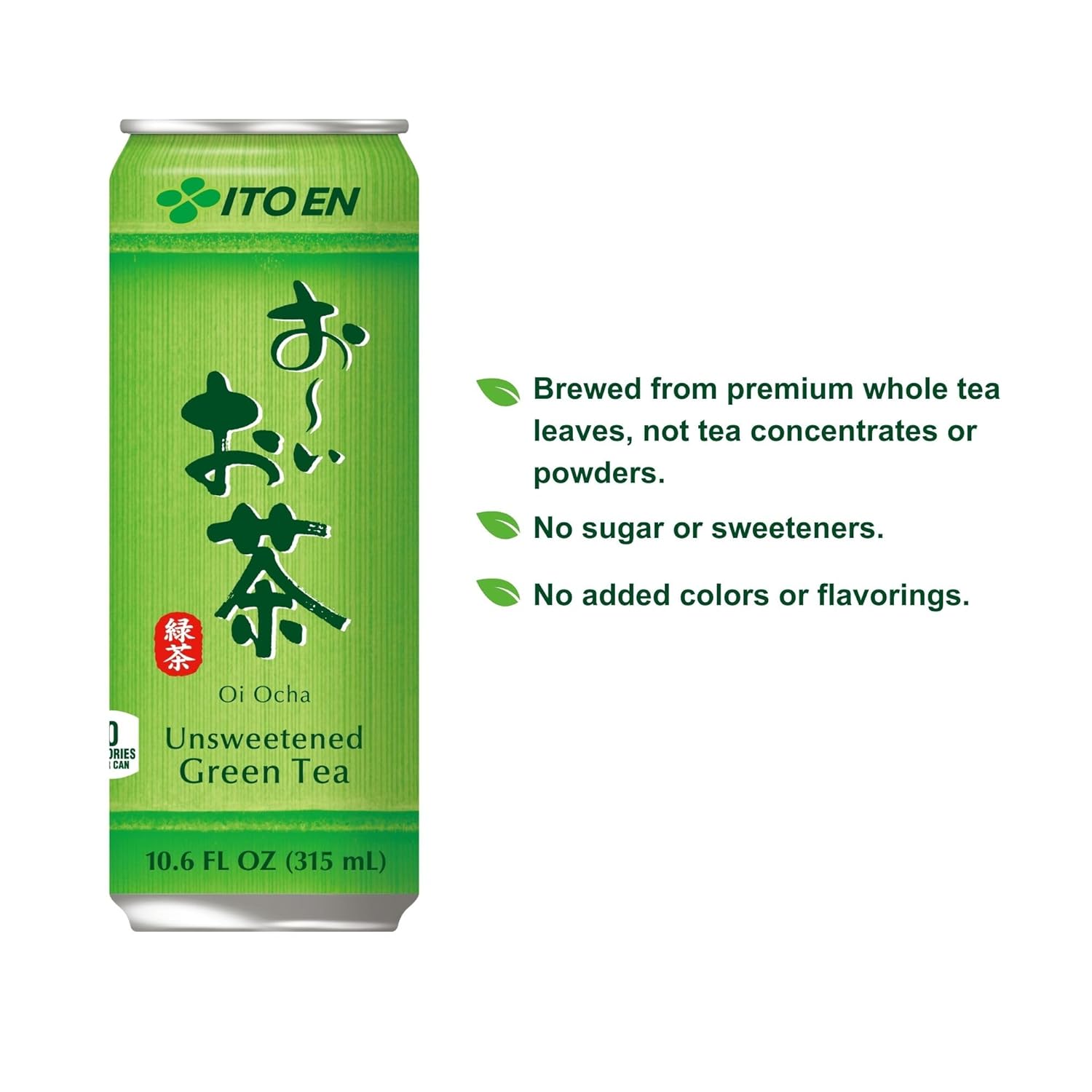 Ito En Té verde Oi Ocha, sin azúcar, 10.6 onzas (paquete de 12)