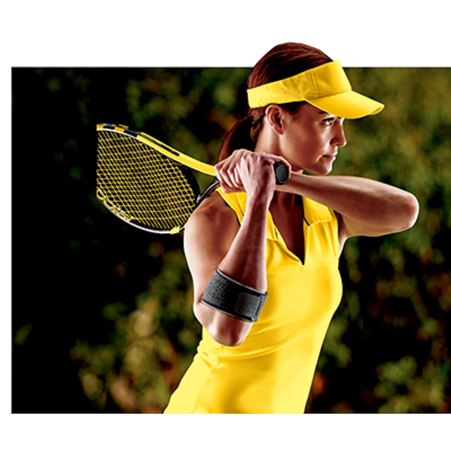 FUTURO Correa de codo de tenis, proporciona un apoyo moderado a tendones débiles, doloridos y lesionados, ajustable