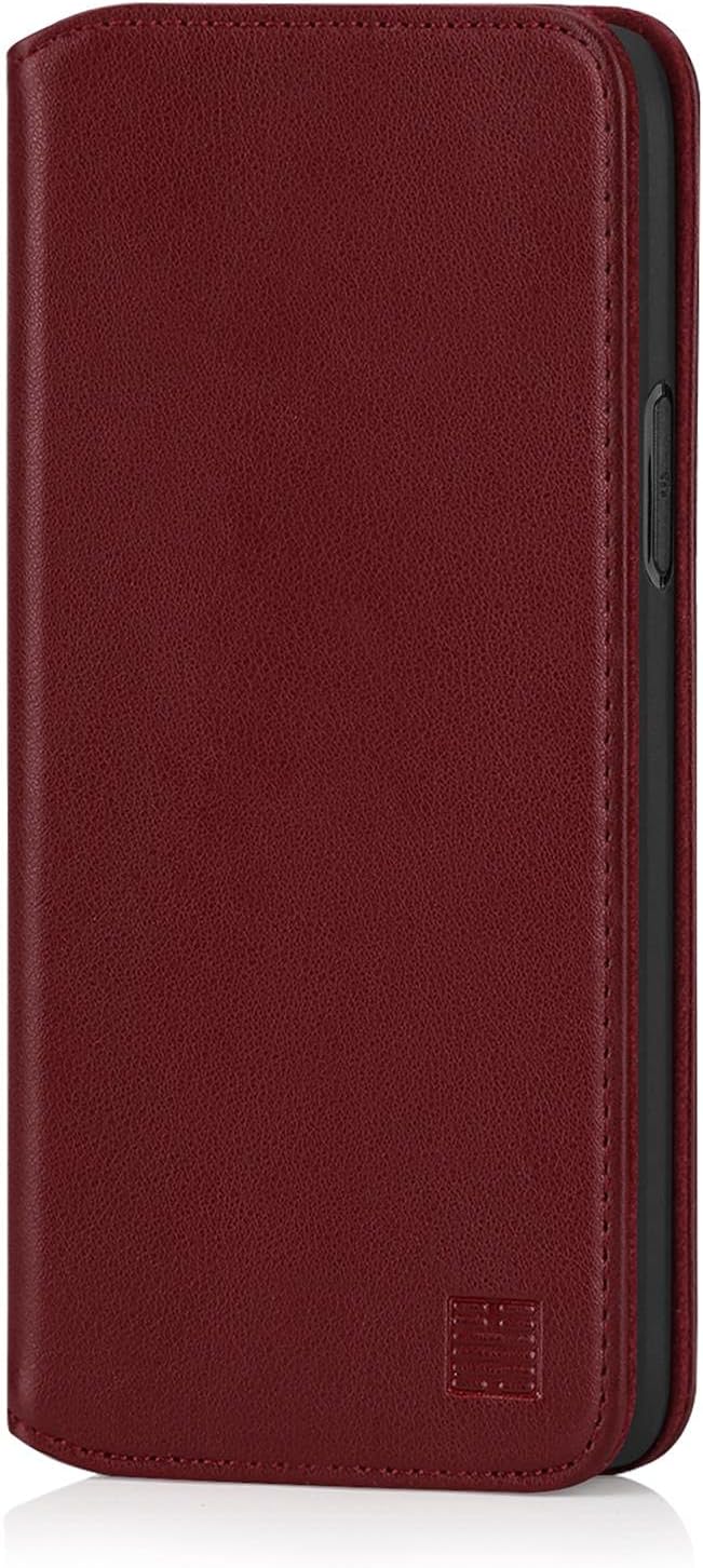 Classic Series 2.0 – Funda de piel auténtica tipo libro tipo libro tipo libro para Apple iPhone 11 Pro Max (6.5 pulgadas), diseño de piel auténtica