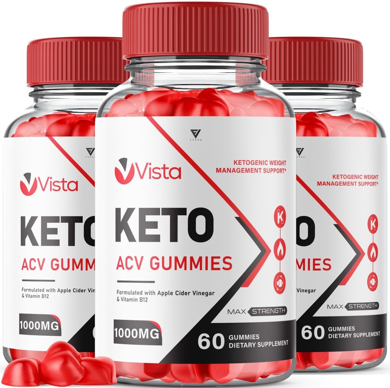Paquete de 3 gomitas Vista Keto ACV, Vista Keto ACV Gummies Advanced Weight Loss Kelly Clarkson, Vista Keto Gummies Ketogenic Plus Suplemento de