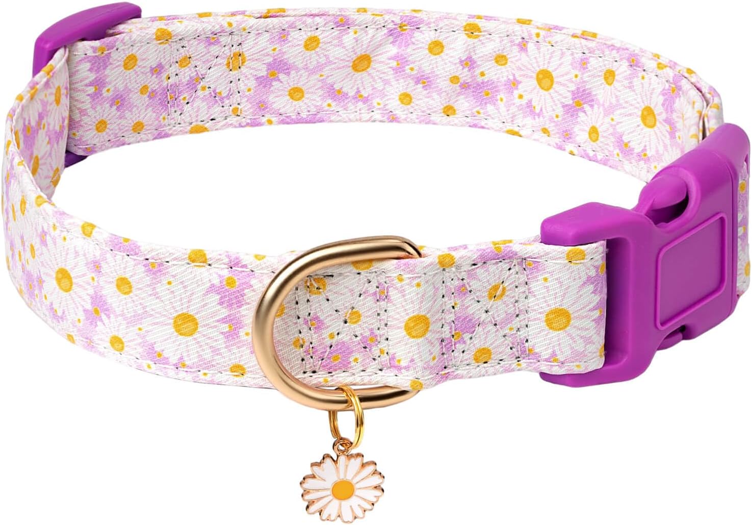 Collares para perros con hebilla ajustable para lindas, hembras, hembras, machos, collar especial suave y elegante para perros con diseño de flores