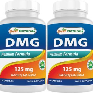 Best Naturals DMG 125 mg 120 cápsulas (120 unidades (paquete de 2)) Best Naturals DMG 125 mg 120 cápsulas (120 unidades (paquete de 2))