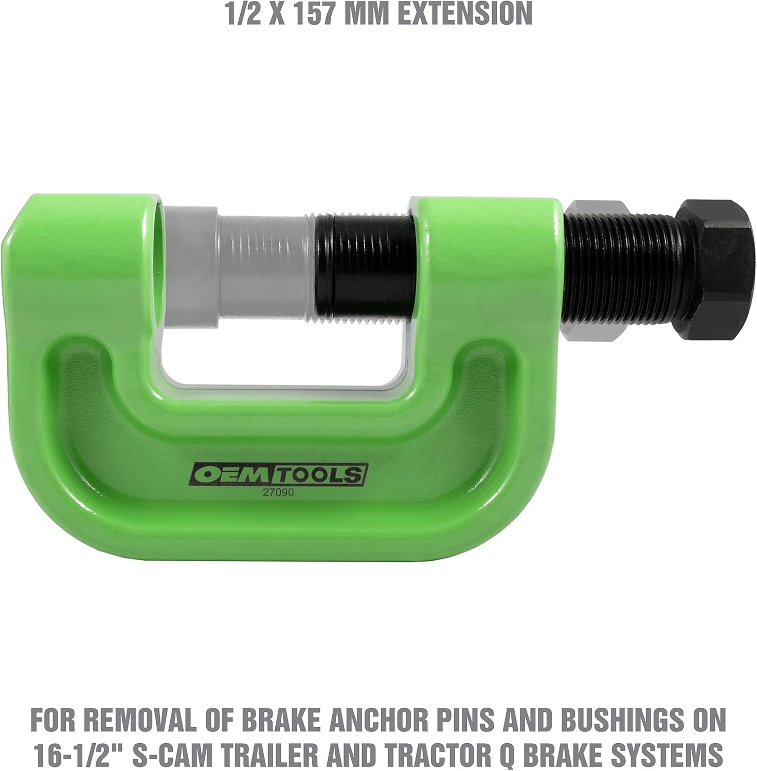 OEMTOOLS 27090 Prensa de anclaje de freno, prensa de pasador de anclaje de acero de alto grado para camión, herramienta de buje de pasador de