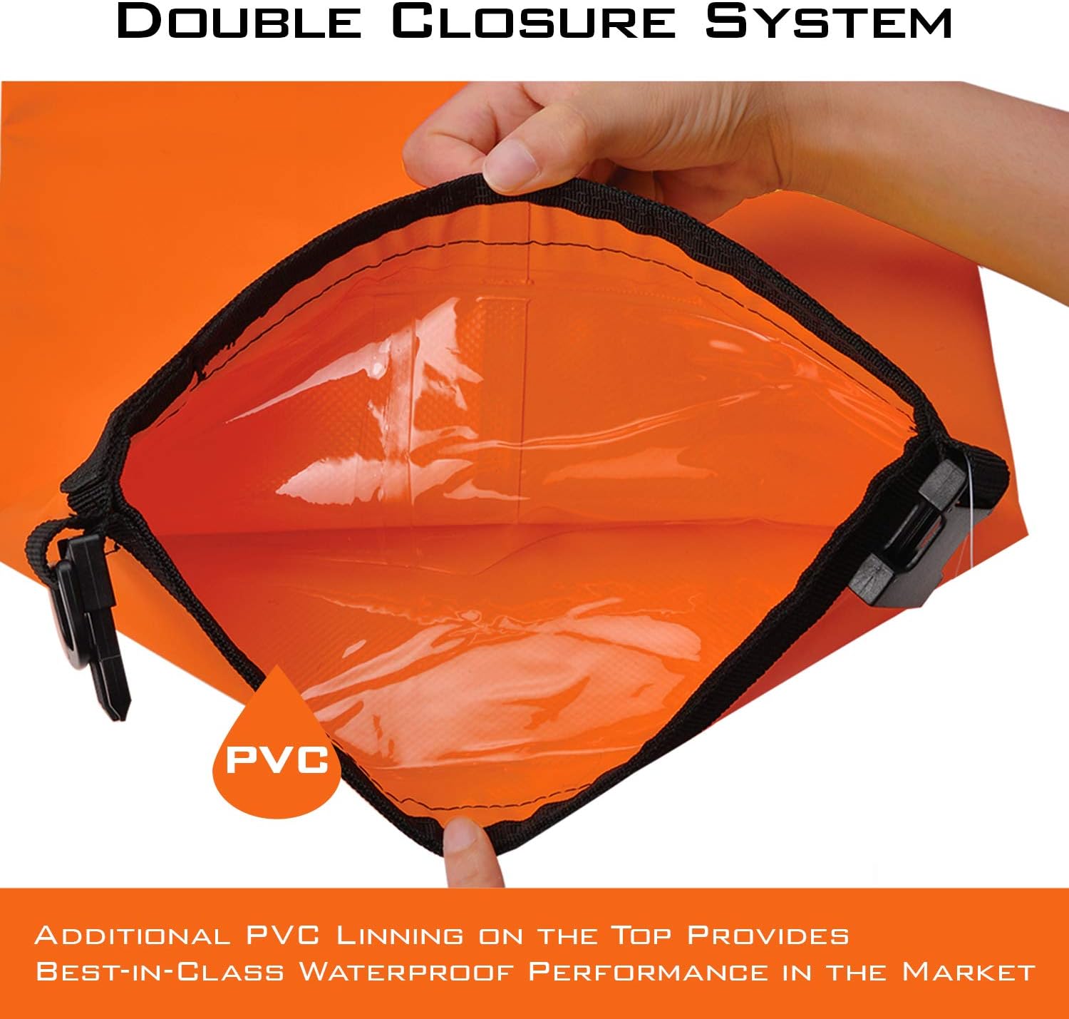 KastKing Bolsas secas, bolsas de almacenamiento 100% impermeables, construcción de grado militar para natación, kayak, canotaje, senderismo,