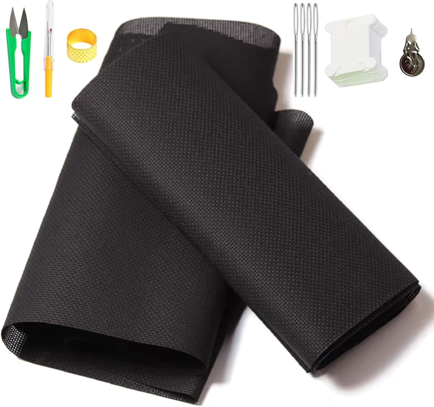 Aida Cloth 11CT Tela de punto de cruz negro bordado cuadros clásico Reserva Aida tela de punto de cruz DIY tela de lona para el hogar bordado tela