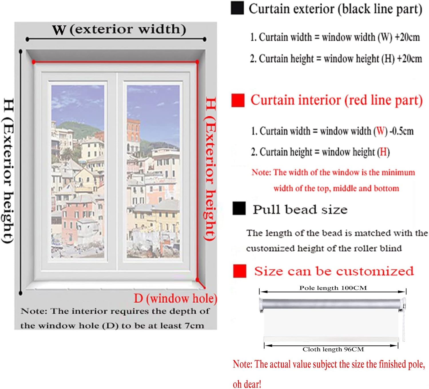 SHUGUANGGUDE Persianas enrollables transparentes impermeables, para exteriores, cortinas enrollables de vinilo transparente HD, persianas para