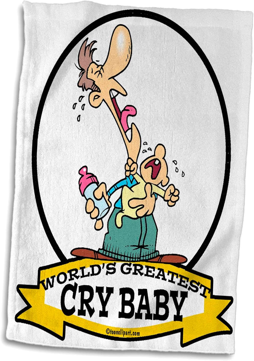 3dRose – Dibujos animados del bebé más grande del mundo divertido – Toalla – (twl-103094-1)