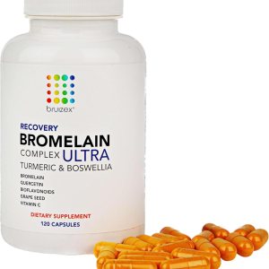 BRUIZEX Suplemento de alivio de moretones ultra bromelina y quercetina, 120 cápsulas  Suplementos de cirugía de piel moretonada, recuperación de BRUIZEX Suplemento de alivio de moretones ultra bromelina y quercetina, 120 cápsulas  Suplementos de cirugía de piel moretonada, recuperación de