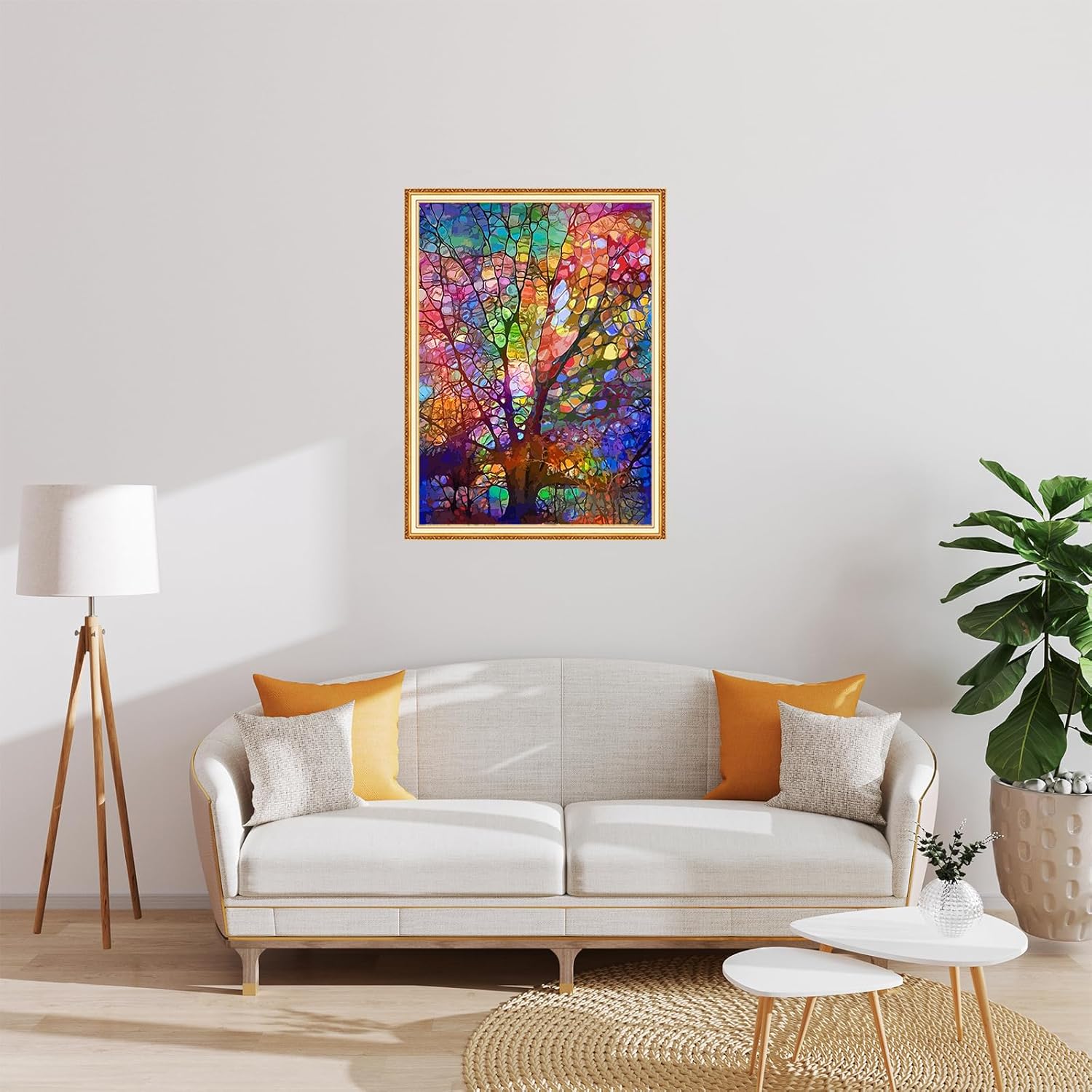 YUE ZHE Kits de arte de diamantes para adultos, árbol de la vida, kit de pintura de diamantes de perforación completa, puntos de diamante 5D,
