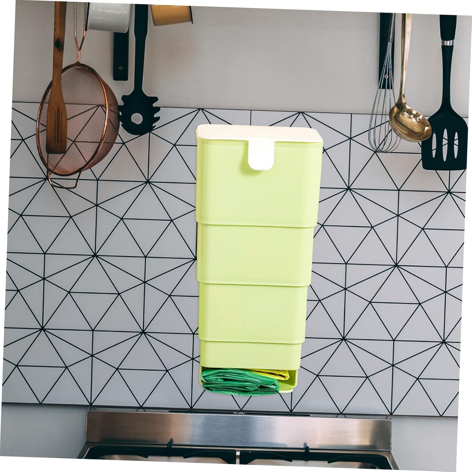 Caja de almacenamiento de bolsa de basura Bolsa de pared plegable PP