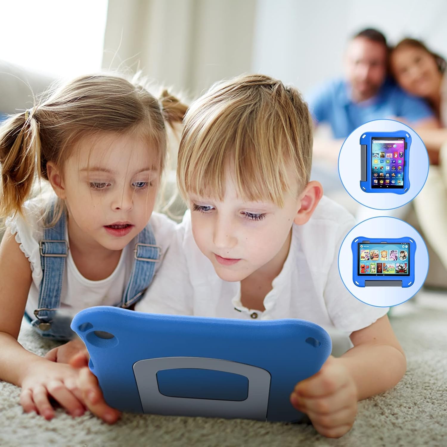 Ubearkk – Funda protectora para tablet Fire Max 11 para niños (versión 2023 de 13 generación), a prueba de golpes, ligera, de espuma EVA, con