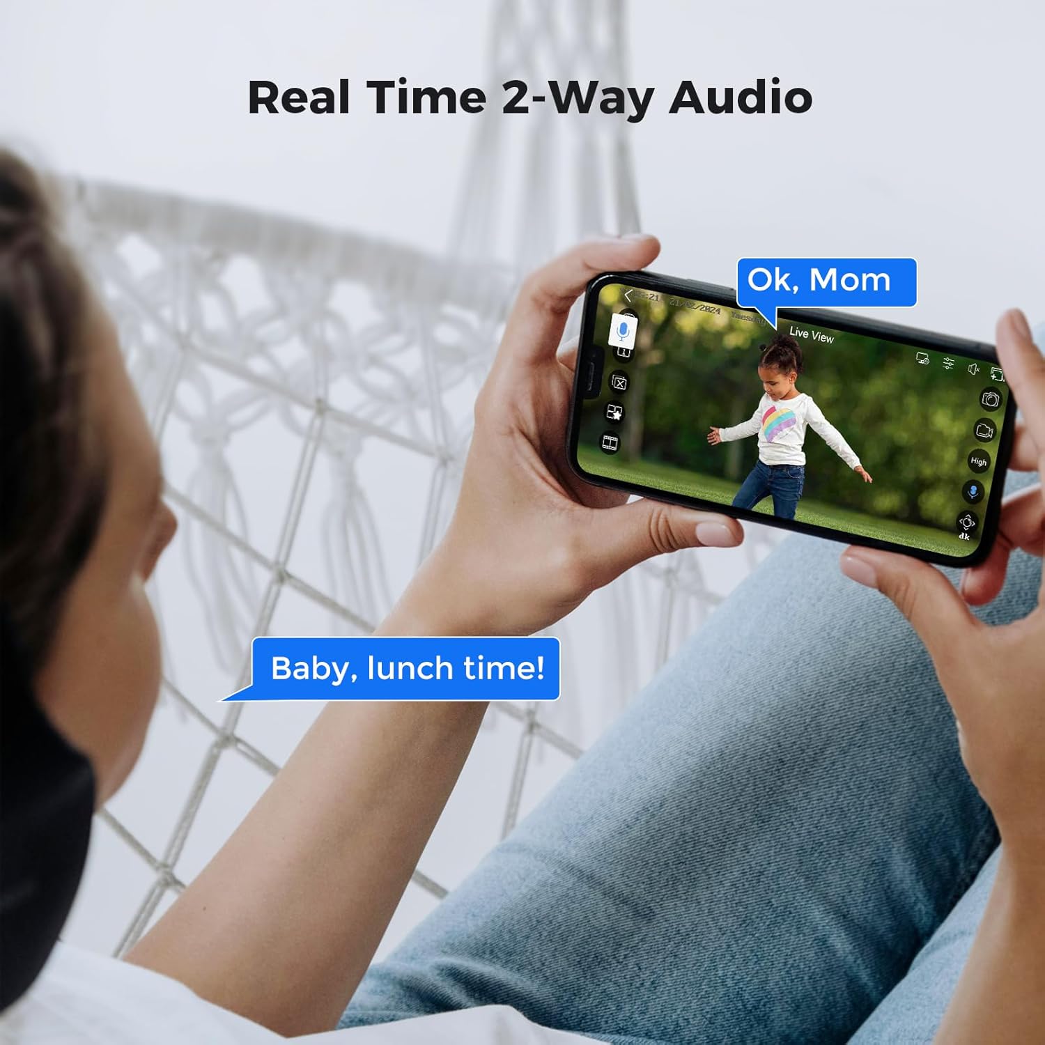 Audio de 2 vías+gran angular de 121 Sistema de cámara de seguridad Hiseeu 4K 8MP PoE, 8 cámaras de seguridad con cable IP de 5MP para interiores y