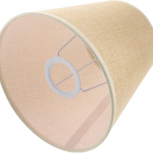 LALAFINA Pantalla pequeña de tela para lámpara de mesa, cubierta de luz de mesa E27, tela de arpillera, reemplazo para lámpara de mesa, lámpara de LALAFINA Pantalla pequeña de tela para lámpara de mesa, cubierta de luz de mesa E27, tela de arpillera, reemplazo para lámpara de mesa, lámpara de
