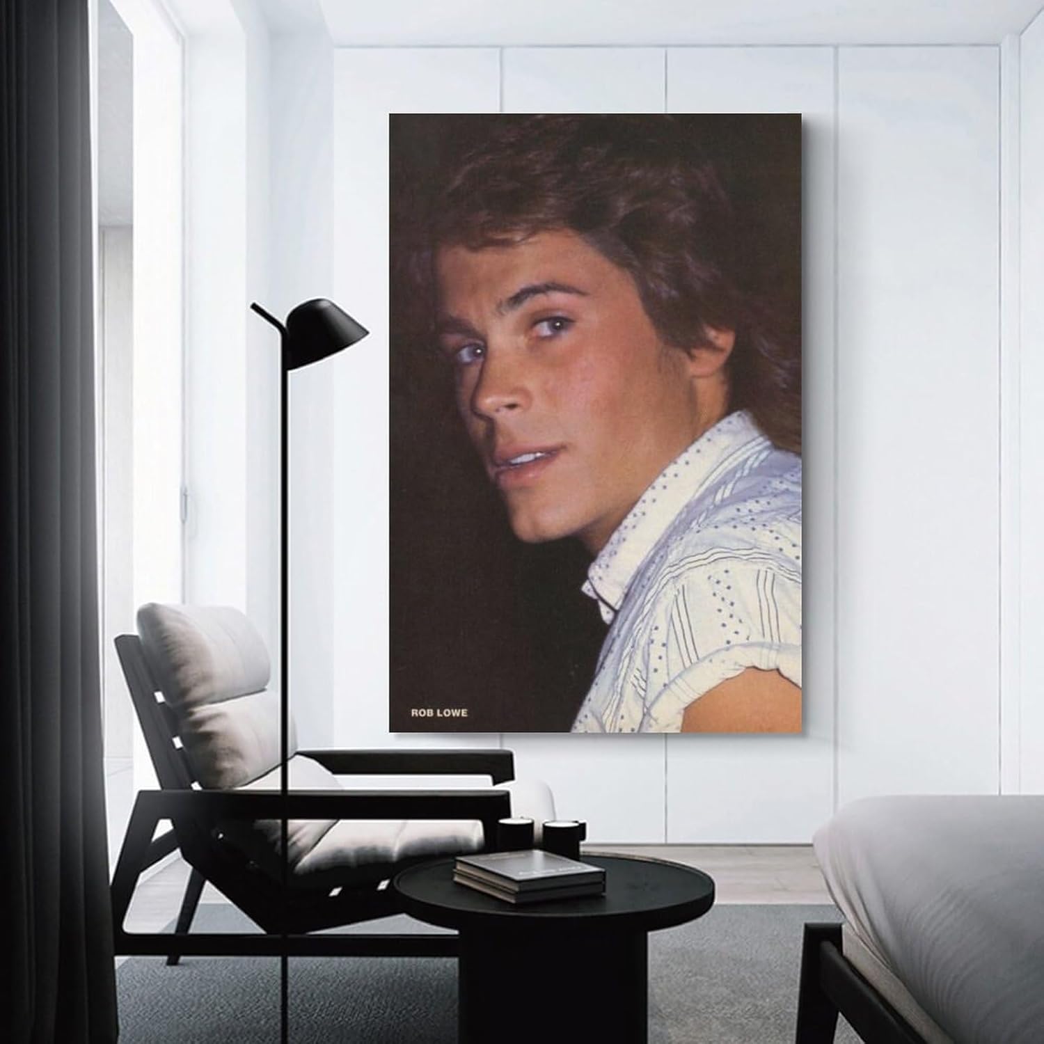 Pósteres artísticos de Rob Lowe de actores masculinos estadounidenses, impresión artística de pared, pintura fotográfica, cuadro colgante,