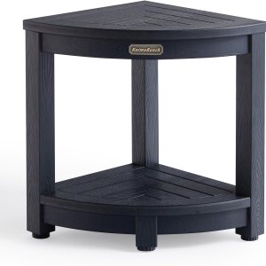 Banco de ducha para ducha interior, taburete de ducha esquinero de madera de polietileno, asiento de baño de plástico para afeitarse las piernas, Banco de ducha para ducha interior, taburete de ducha esquinero de madera de polietileno, asiento de baño de plástico para afeitarse las piernas,