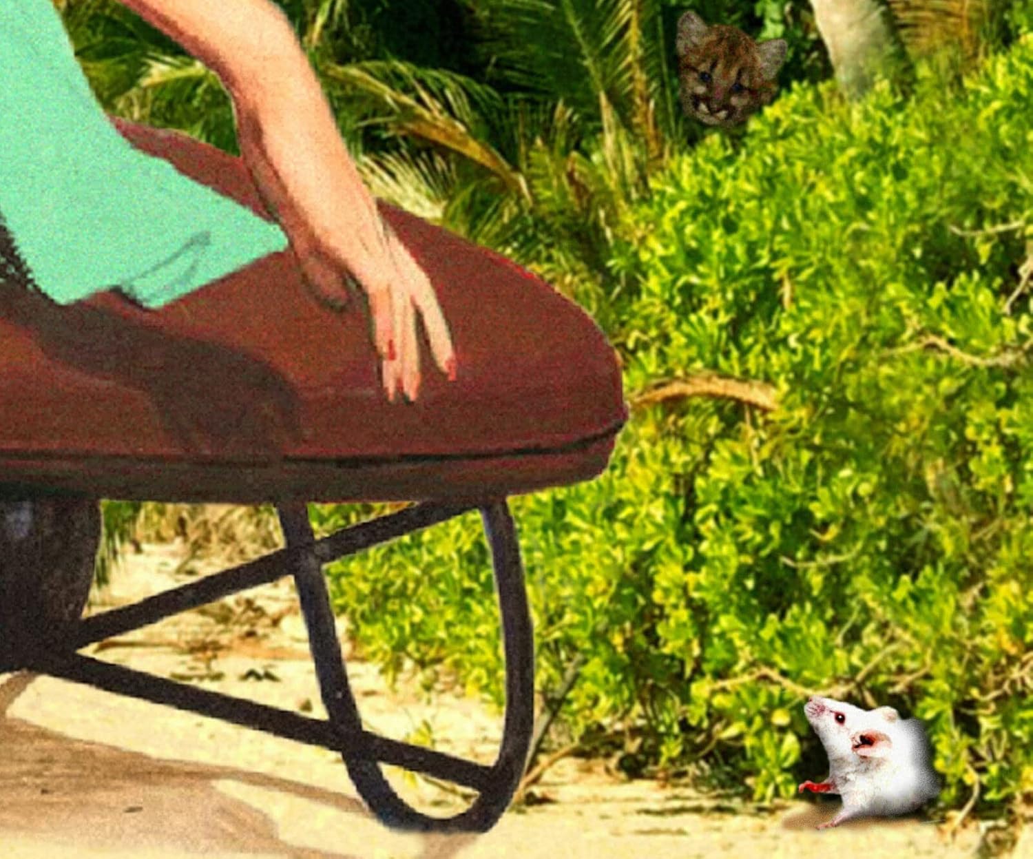 Atlantic Beach Florida Scarlett – Póster de cinta Pinup, diseño de viaje tropical, 288 (tamaño 24 x 36 pulgadas)