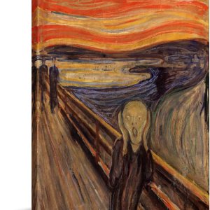 GLOKAKA The Scream de Edward Munch – Lienzo decorativo para pared, diseño de pinturas famosas del mundo, para el hogar, sala de estar, oficina, GLOKAKA The Scream de Edward Munch – Lienzo decorativo para pared, diseño de pinturas famosas del mundo, para el hogar, sala de estar, oficina,