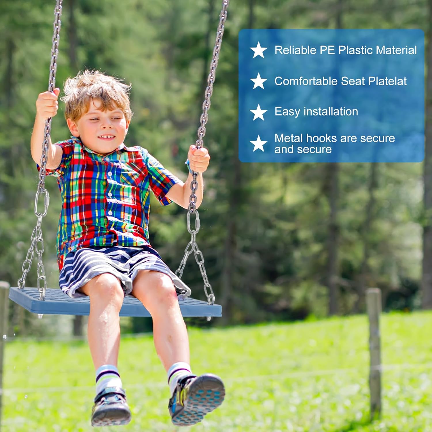 Juego de columpio para árbol antideslizante y resistente, accesorios para niños, para interiores y exteriores, regalo de cumpleaños, patio, color