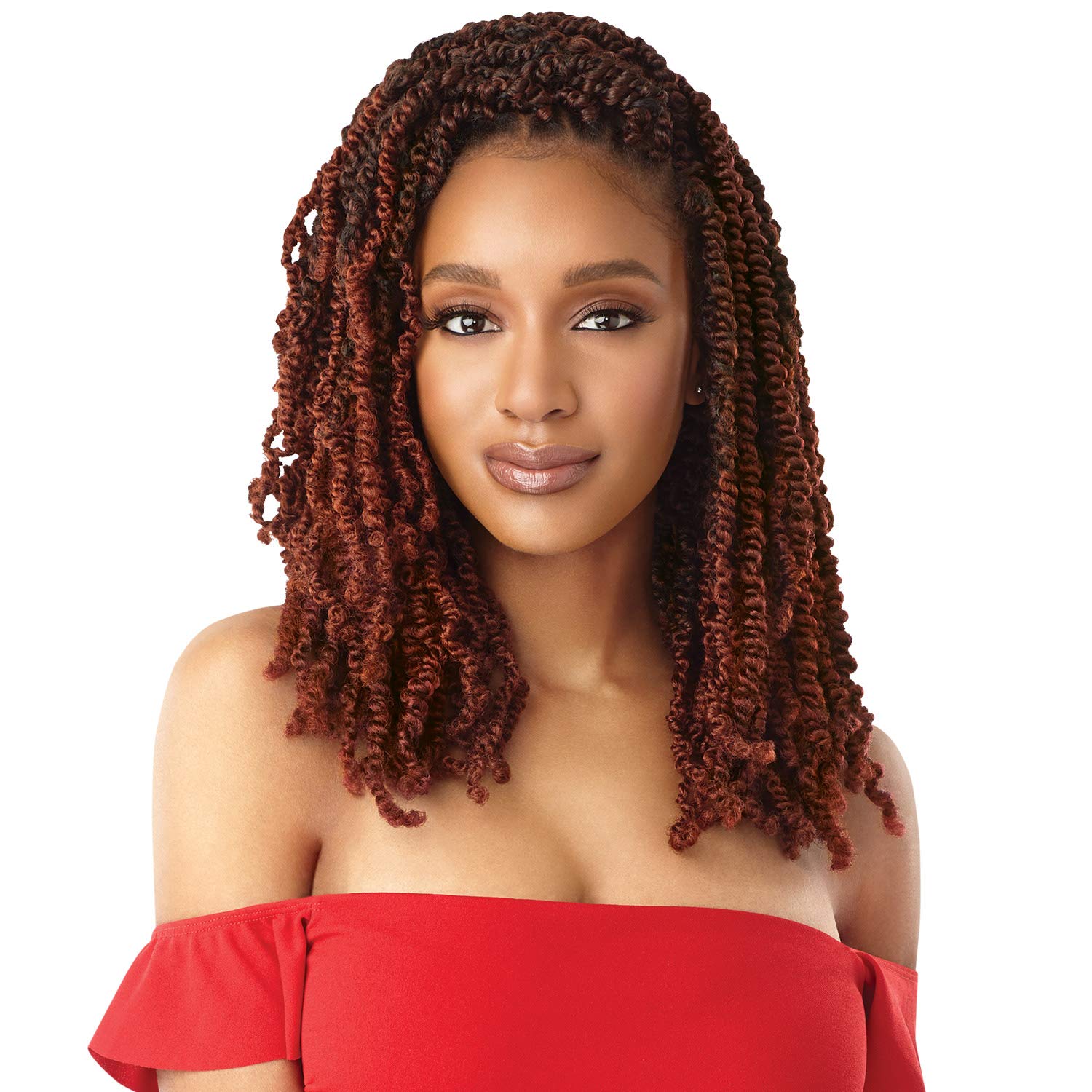 Paquete de múltiples ofertas. Trenzas de ganchillo Outre x-pression Twisted Up Wavy Bomb Twist de 12 pulgadas (paquete de 1, 2)