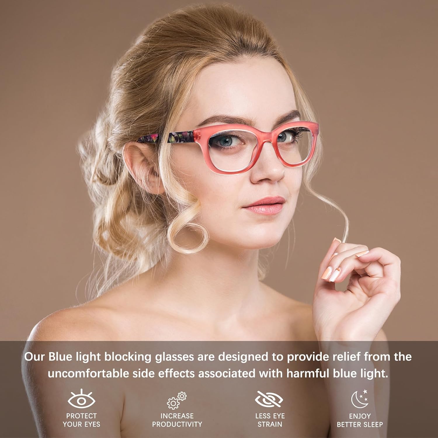 MAEOWN Oprah Style – Gafas de lectura para mujer, bloqueo de luz azul, paquete de 6 lentes para lectura de computadora, lentes de calidad de moda