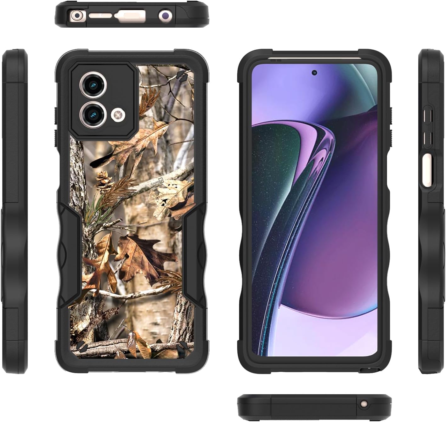 CoverON Funda resistente diseñada para Motorola Moto G Stylus 5G 2023, resistente grado militar A de plástico duro híbrido de goma TPU con agarre de