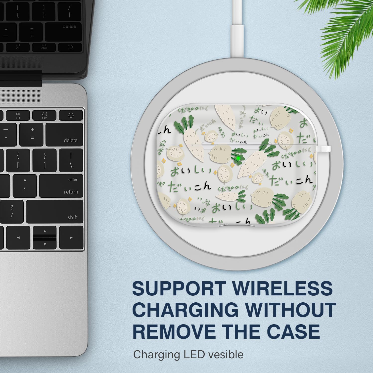Maxjoy Funda para Airpods Pro de 2 generación 2022, con bonita funda para Airpods Pro de 2 generación, para Airpods Pro 2 con llavero para mujeres y