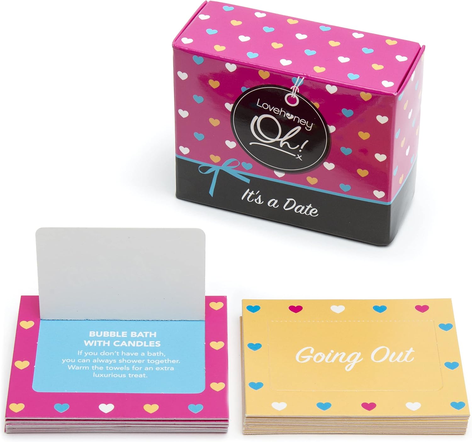Lovehoney Tarjetas de 52 semanas de citas nocturnas multicolor para adultos – Juegos divertidos para parejas