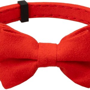 Collar de gato con campana Breakaway Kitten Small Puppy Safety Bow Tie Solid Wedding Basic Color 1 unidad Rojo Collar de gato con campana Breakaway Kitten Small Puppy Safety Bow Tie Solid Wedding Basic Color 1 unidad Rojo