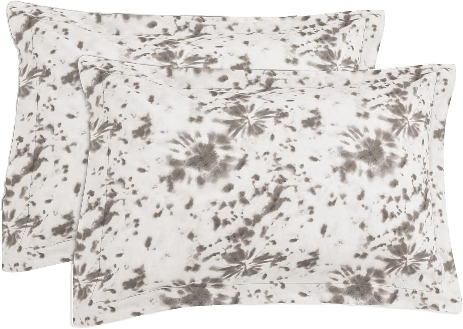 Elegant Comfort Juego de edredón reversible de 10 piezas, estampado de teñido anudado, almohada decorativa y sábana bajera con bolsillos