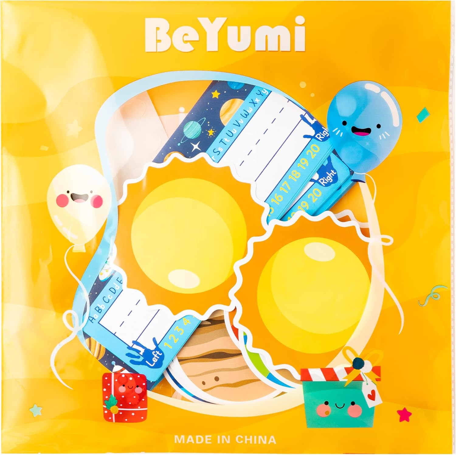BeYumi 63 placas de identificación del espacio exterior, sistema solar, placas de identificación para escritorio de estudiantes, acentos de aula,