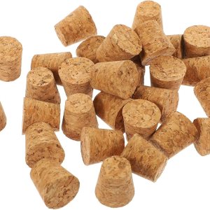 Zerodeko Tapones de corcho, 30 tapones de corcho, corchos de madera suave natural, corcho cónico, tapón de sellado de botella de cerveza para vino, Zerodeko Tapones de corcho, 30 tapones de corcho, corchos de madera suave natural, corcho cónico, tapón de sellado de botella de cerveza para vino,