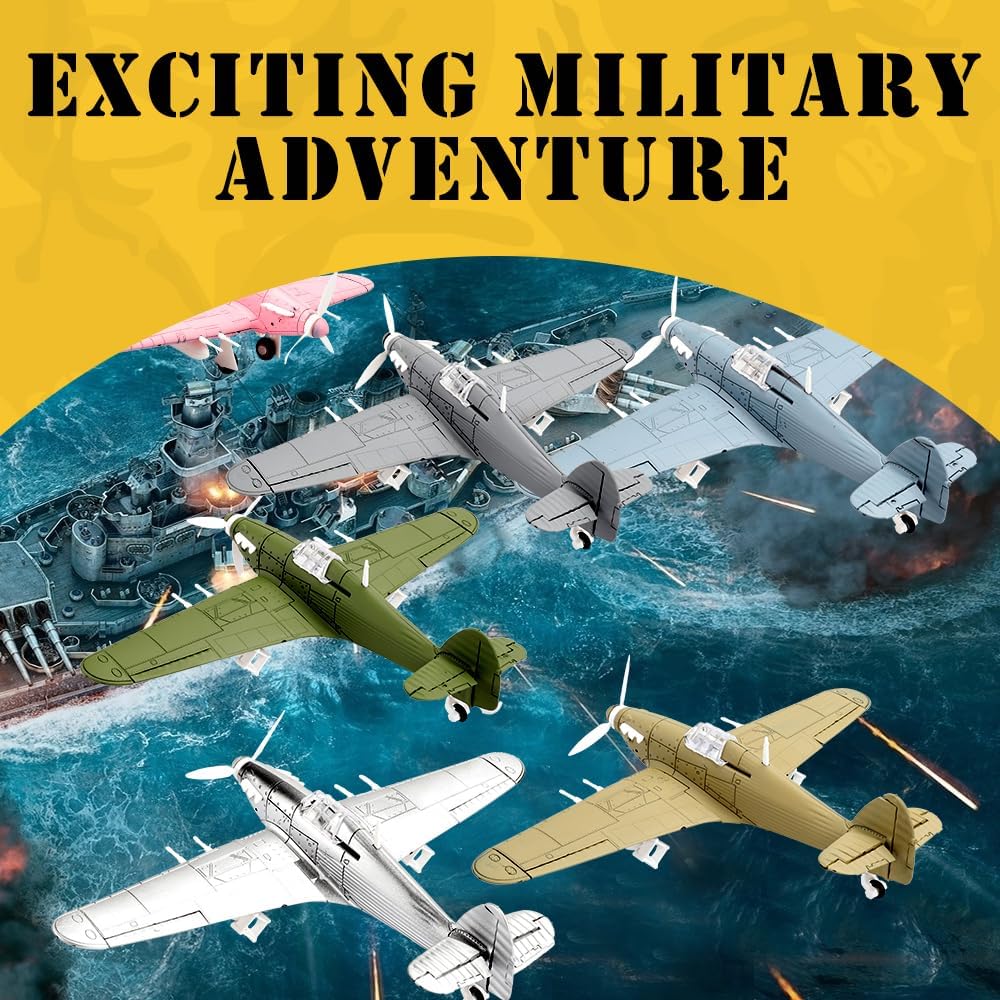 ViiKONDO 148 WWII UK Hurricane Fighter British Aircraft Militar Warplane Modelo Kit de construcción DIY Asamblea Jet Toy Avión (01)