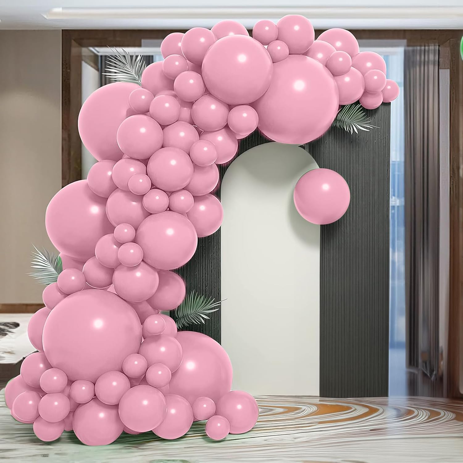 Globos rosados, 50 globos de 12 pulgadas, globos rosa claro, globos rosa pastel, globos rosa bebé, globos rosa pálido, decoraciones de fiesta rosa,