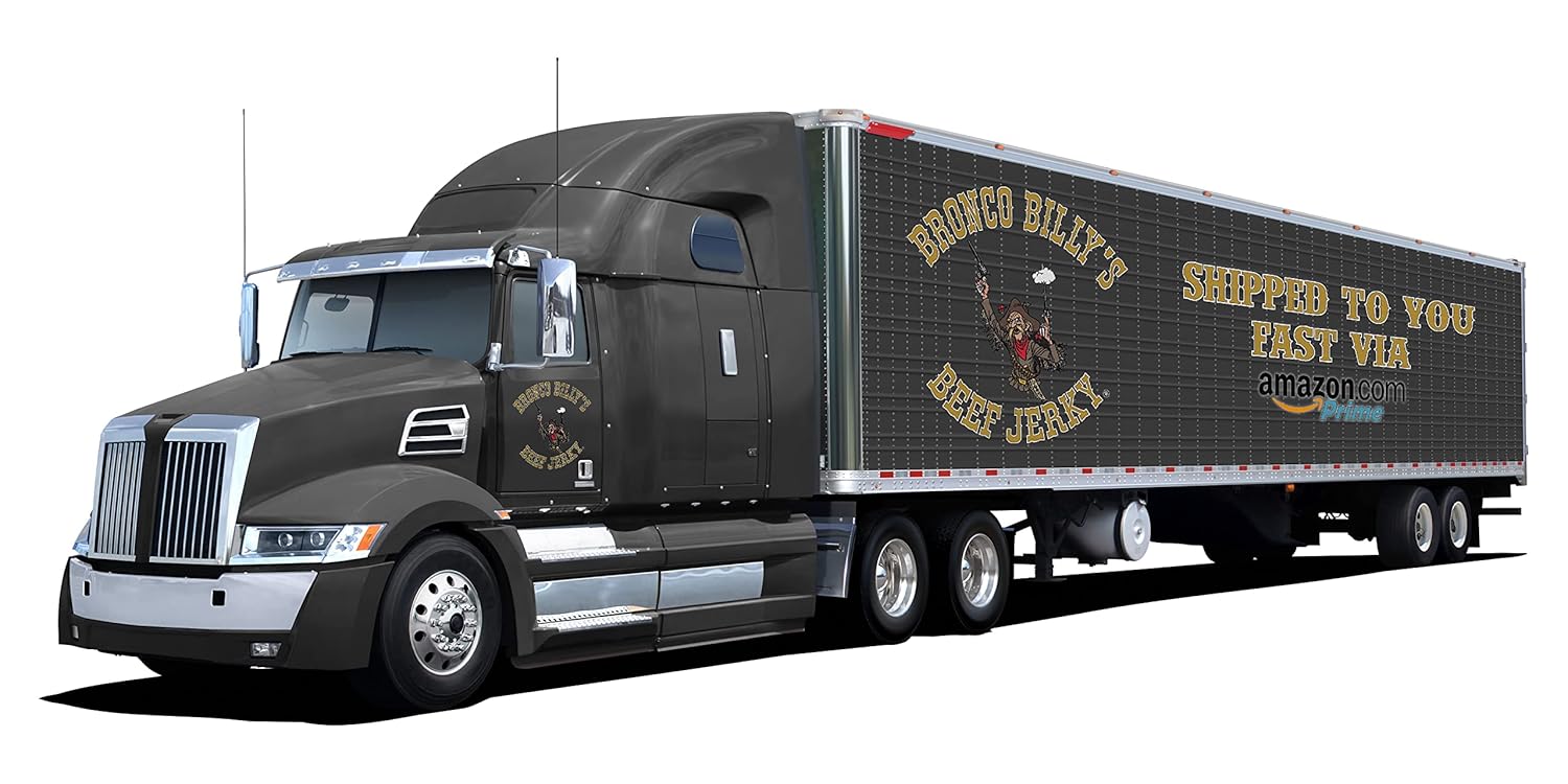 Bronco Billy’s Beef Jerky Hickory Smoked Old Country – Bolsa resellable de media libra