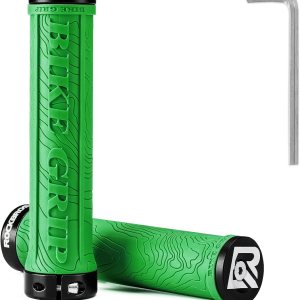 ROCKBROS Agarres de manillar de bicicleta de doble bloqueo para bicicleta MTB, agarre ergonómico de goma antideslizante para scooter, montaña, BMX, ROCKBROS Agarres de manillar de bicicleta de doble bloqueo para bicicleta MTB, agarre ergonómico de goma antideslizante para scooter, montaña, BMX,