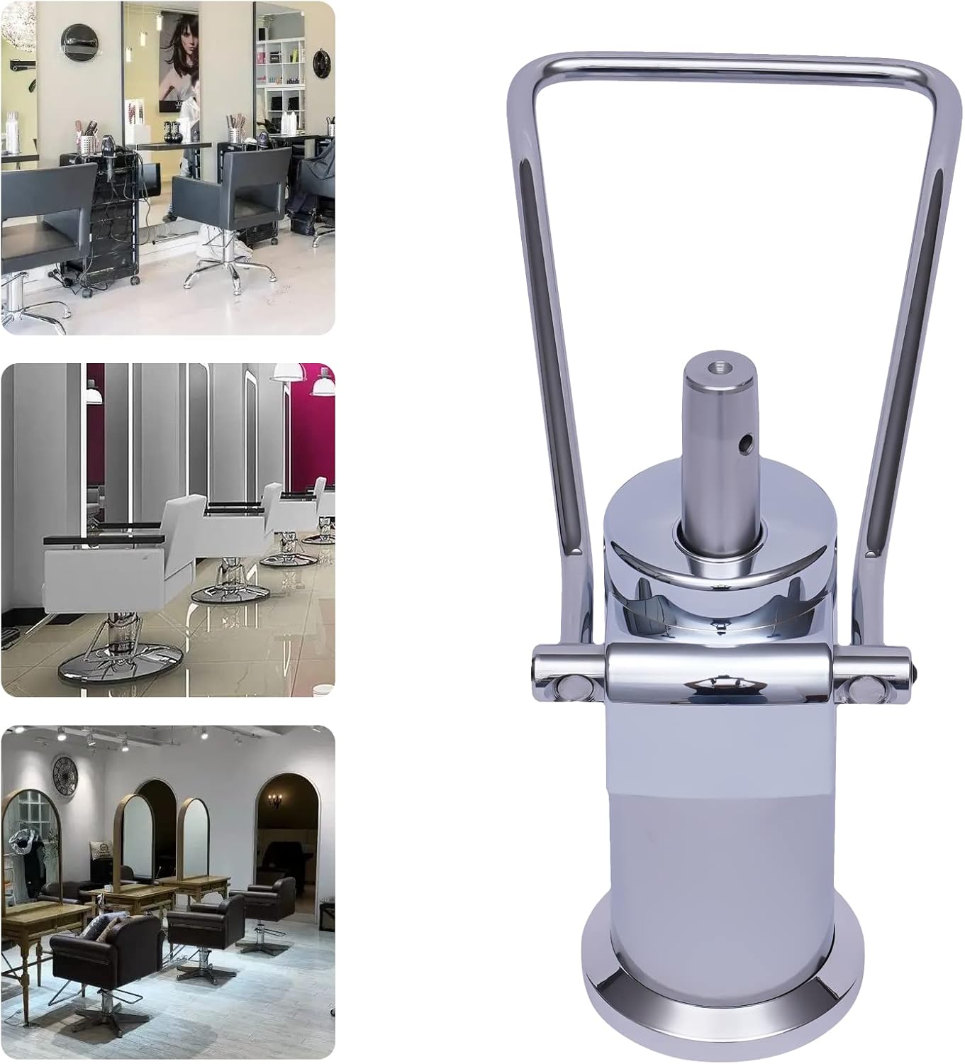 Pieza de repuesto de bomba hidráulica para silla de peluquería, capacidad de peso de 440440.9 lbs, altura ajustable de 3.35 pulgadas, patrón de 6