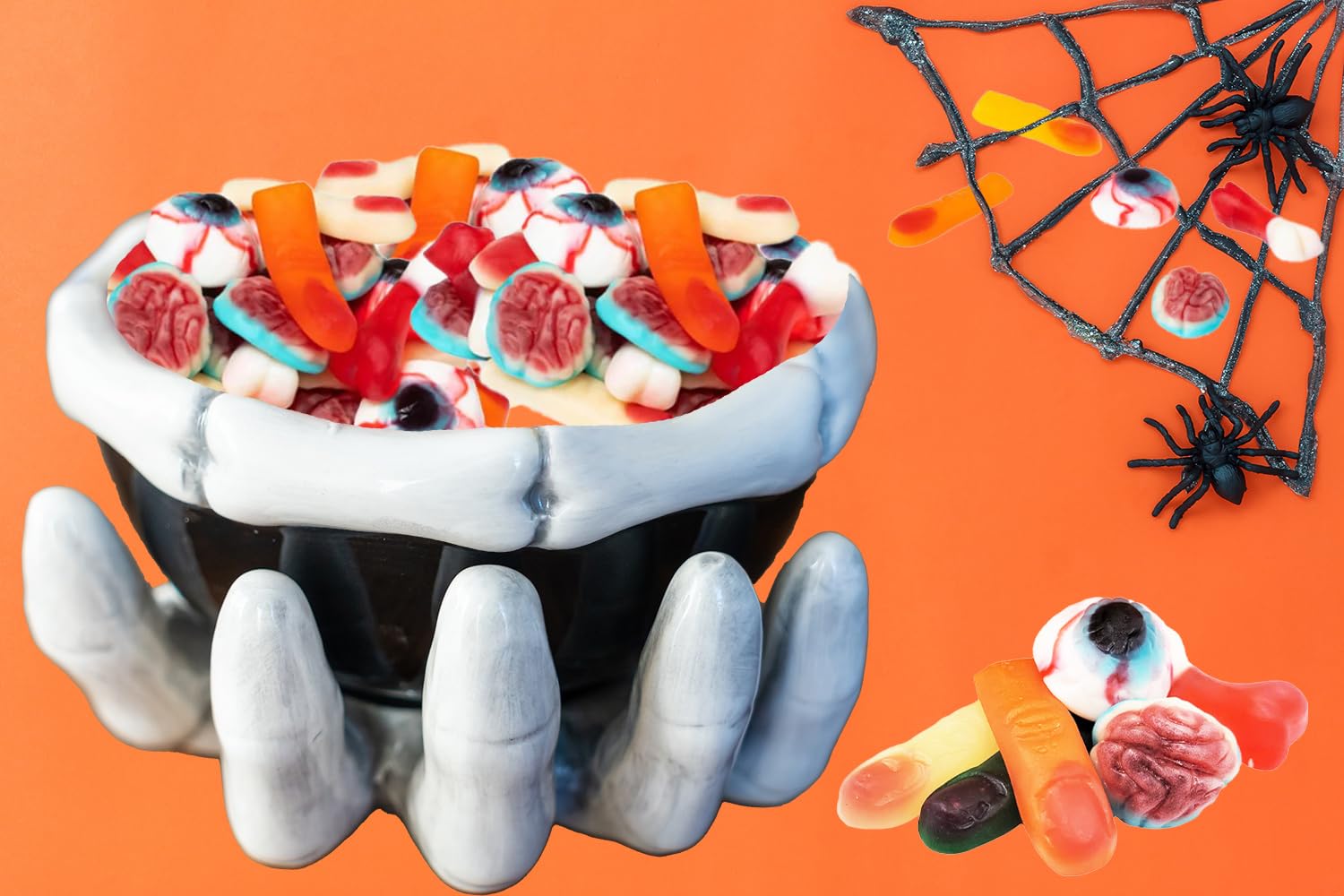 Fruidles Gomitas de Halloween que faltan partes del cuerpo, aperitivos divertidos y festivos (bolsa de 1 libra)