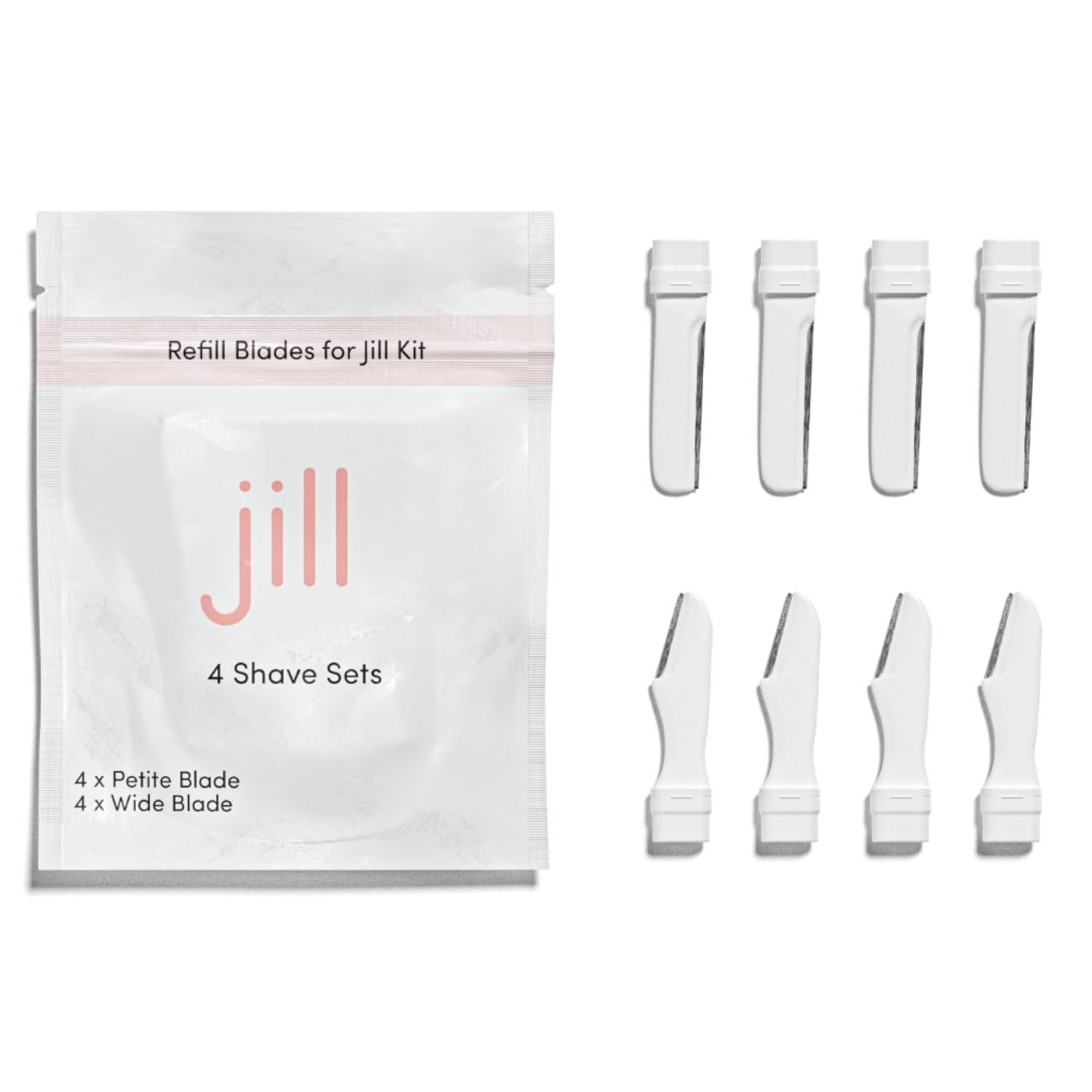 Jill Dermaplane – Recambios de maquinilla de afeitar  4 juegos de afeitado, 8 cuchillas de repuesto Dermaplane  Cuchillas de afeitar para piel