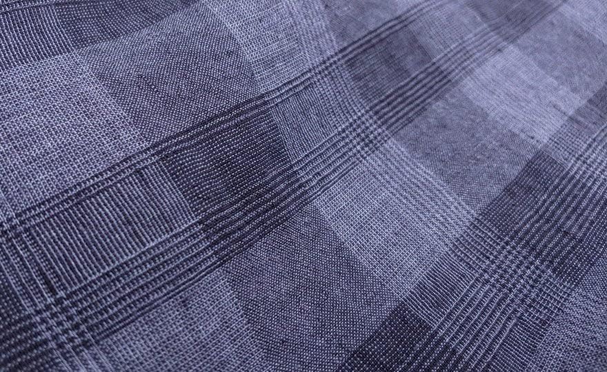 Tela 100% lino con patrón de tartán rojo Glen, suave al tacto y ligero, ideal para ropa, manualidades y decoración del hogar